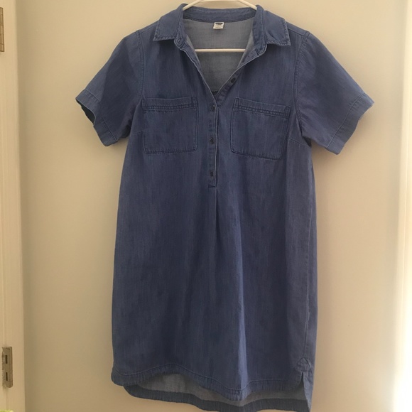 Denim Collared Dress - Picture 2 of 9